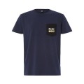 Bisley BKT065_BPCT - 100% Cotton FLX & MOVE Navy Short Sleeve Pocket Tee